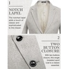image:imageCOOFANDY Mens Blazer Casual Sport Coats Regular Fit Lightweight Suit JacketPastel Gray