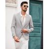image:imageCOOFANDY Mens Blazer Casual Sport Coats Regular Fit Lightweight Suit JacketPastel Gray