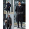 image:imageCOOFANDY Mens Double Breasted Trench Coat Long Pea Coat Winter OvercoatNavy Blue