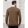 image:imageCOOFANDY Mens Cardigan Sweaters with Button Lightweight Casual V Neck Long Sleeve Pockets Knitted SweaterAshy Brown
