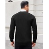 image:imageCOOFANDY Mens Cardigan Sweaters with Button Lightweight Casual V Neck Long Sleeve Pockets Knitted SweaterBlack