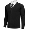 image:imageCOOFANDY Mens Cardigan Sweaters with Button Lightweight Casual V Neck Long Sleeve Pockets Knitted SweaterBlack