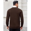 image:imageCOOFANDY Mens Cardigan Sweaters with Button Lightweight Casual V Neck Long Sleeve Pockets Knitted SweaterBrown