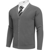 image:imageCOOFANDY Mens Cardigan Sweaters with Button Lightweight Casual V Neck Long Sleeve Pockets Knitted SweaterDark Grey
