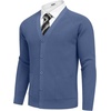 image:imageCOOFANDY Mens Cardigan Sweaters with Button Lightweight Casual V Neck Long Sleeve Pockets Knitted SweaterDusty Blue