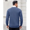 image:imageCOOFANDY Mens Cardigan Sweaters with Button Lightweight Casual V Neck Long Sleeve Pockets Knitted SweaterDusty Blue