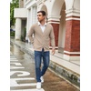 image:imageCOOFANDY Mens Cardigan Sweaters with Button Lightweight Casual V Neck Long Sleeve Pockets Knitted SweaterKahki