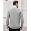image:imageCOOFANDY Mens Cardigan Sweaters with Button Lightweight Casual V Neck Long Sleeve Pockets Knitted SweaterLight Grey
