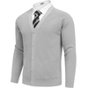 image:imageCOOFANDY Mens Cardigan Sweaters with Button Lightweight Casual V Neck Long Sleeve Pockets Knitted SweaterLight Grey