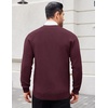 image:imageCOOFANDY Mens Cardigan Sweaters with Button Lightweight Casual V Neck Long Sleeve Pockets Knitted SweaterRed