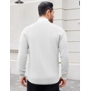 image:imageCOOFANDY Mens Cardigan Sweaters with Button Lightweight Casual V Neck Long Sleeve Pockets Knitted SweaterWhite