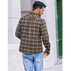 image:imageCOOFANDY Mens Flannel Shirts Long Sleeve Casual Plaid Button Down Shirt Cotton Shirt Cowboy Work Shirts with PocketsBluebrown