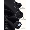 image:imageCOOFANDY Mens Full Zip Fleece Sweatshirt Lined Stand Collar Sweater JacketBlack