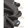image:imageCOOFANDY Mens Full Zip Fleece Sweatshirt Lined Stand Collar Sweater JacketDark Grey