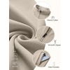 image:imageCOOFANDY Mens Full Zip Fleece Sweatshirt Lined Stand Collar Sweater JacketMoon Gray