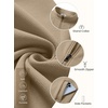 image:imageCOOFANDY Mens Full Zip Fleece Sweatshirt Lined Stand Collar Sweater JacketOatmeal