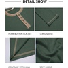 image:imageCOOFANDY Mens Henley Shirts Long Sleeve Button TShirt Casual Pullover Basic TeeGreen