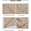 image:imageCOOFANDY Mens Henley Shirts Long Sleeve Button TShirt Casual Pullover Basic TeeLight Khaki