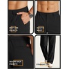 image:imageCOOFANDY Mens Khaki Pants Relaxed Fit Stretch Chinos Straight Dress SlacksBlack