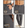 image:imageCOOFANDY Mens Khaki Pants Relaxed Fit Stretch Chinos Straight Dress SlacksDark Grey