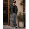 image:imageCOOFANDY Mens Khaki Pants Relaxed Fit Stretch Chinos Straight Dress SlacksDark Grey