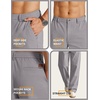 image:imageCOOFANDY Mens Khaki Pants Relaxed Fit Stretch Chinos Straight Dress SlacksLight Grey