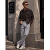 image:imageCOOFANDY Mens Khaki Pants Relaxed Fit Stretch Chinos Straight Dress SlacksLight Grey