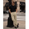 image:imageCOOFANDY Mens Khaki Pants Relaxed Fit Stretch Chinos Straight Dress SlacksLight Khaki