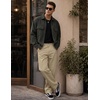 image:imageCOOFANDY Mens Khaki Pants Relaxed Fit Stretch Chinos Straight Dress SlacksLight Khaki