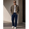 image:imageCOOFANDY Mens Khaki Pants Relaxed Fit Stretch Chinos Straight Dress SlacksNavy Blue