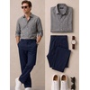 image:imageCOOFANDY Mens Khaki Pants Relaxed Fit Stretch Chinos Straight Dress SlacksNavy Blue