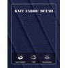 image:imageCOOFANDY Mens Knit Polo Long Sleeve Polos Sweater Causal Collared SweatersNavy Blue