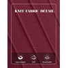 image:imageCOOFANDY Mens Knit Polo Long Sleeve Polos Sweater Causal Collared SweatersWine Red