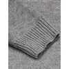 image:imageCOOFANDY Mens Quarter Zip Pullover Sweater Casual Zip Up Polo Sweater KnitLight Grey and White Snowflake