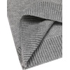 image:imageCOOFANDY Mens Quarter Zip Pullover Sweater Casual Zip Up Polo Sweater KnitLight Grey and White Snowflake