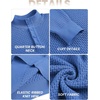 image:imageCOOFANDY Mens Sweater Long Sleeve Henley Quarter Button Dress SweaterssClassic Blue
