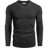 image:imageCOOFANDY Mens Wool Blend V Neck Sweater Long Sleeve Knit PulloverDark Grey