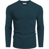 image:imageCOOFANDY Mens Wool Blend V Neck Sweater Long Sleeve Knit PulloverDusty Blue