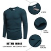 image:imageCOOFANDY Mens Wool Blend V Neck Sweater Long Sleeve Knit PulloverDusty Blue