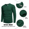 image:imageCOOFANDY Mens Wool Blend V Neck Sweater Long Sleeve Knit PulloverGreen