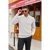 image:imageCOOFANDY Mens Wool Blend V Neck Sweater Long Sleeve Knit PulloverWhite