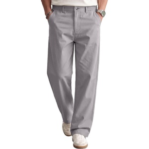 image:imageCOOFANDY Mens Khaki Pants Relaxed Fit Stretch Chinos Straight Dress SlacksLight Grey