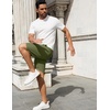 image:imageCOOFANDY Mens 7 inch Casual Shorts Drawstring Waist Lightweight Quick Dry Summer Beach Board Shorts with PocketsArmy Green
