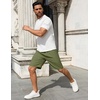 image:imageCOOFANDY Mens 7 inch Casual Shorts Drawstring Waist Lightweight Quick Dry Summer Beach Board Shorts with PocketsArmy Green
