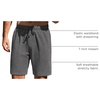 image:imageCOOFANDY Mens Sweat Shorts 7 Inch Athletic Workout Shorts 2 Pack Casual Lounge Joggers Short Pants with Pockets2 Packnavy Bluedark Grey