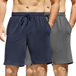 image:imageCOOFANDY Mens Sweat Shorts 7 Inch Athletic Workout Shorts 2 Pack Casual Lounge Joggers Short Pants with Pockets2 Packnavy Bluedark Grey