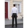 image:imageCOOFANDY Mens Regular Fit Dress Pants Flat Front Stretch Suit PantsBlack