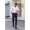 image:imageCOOFANDY Mens Regular Fit Dress Pants Flat Front Stretch Suit PantsDark Blue