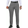image:imageCOOFANDY Mens Regular Fit Dress Pants Flat Front Stretch Suit PantsDark Gray