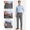 image:imageCOOFANDY Mens Regular Fit Dress Pants Flat Front Stretch Suit PantsDark Gray